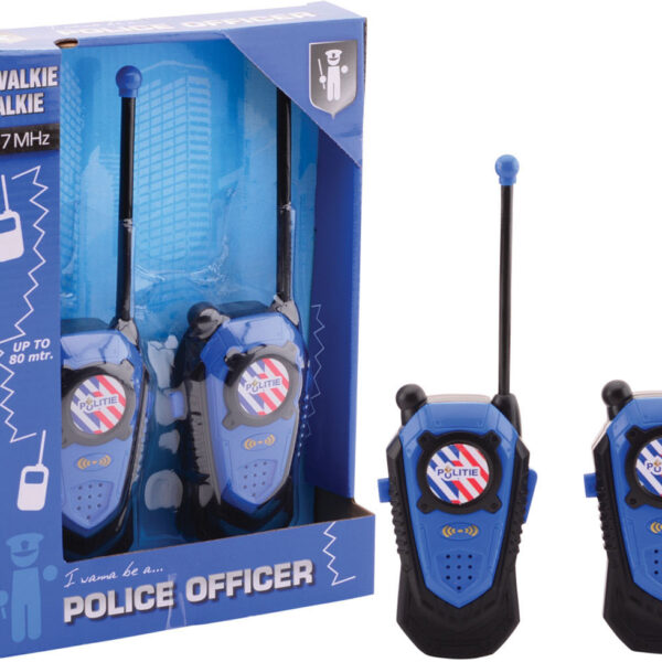 26954 Politie walkie talkie bereik +/- 80 mtr.