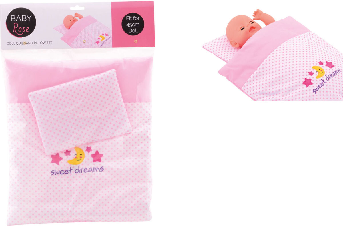 27537 Baby Rose Poppendeken en kussenset