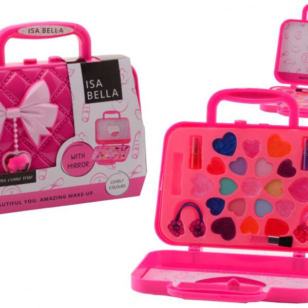 27645 Isabella make-up koffer met spiegel 25-delig