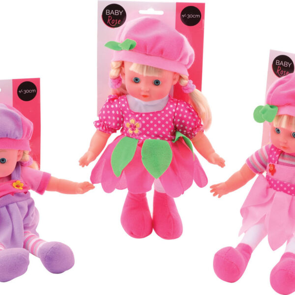 27653 Baby Rose pop op kaart 3 asorti