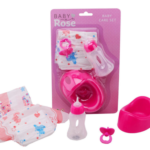 27664 Baby Rose 4 delige verzorgset op kaart