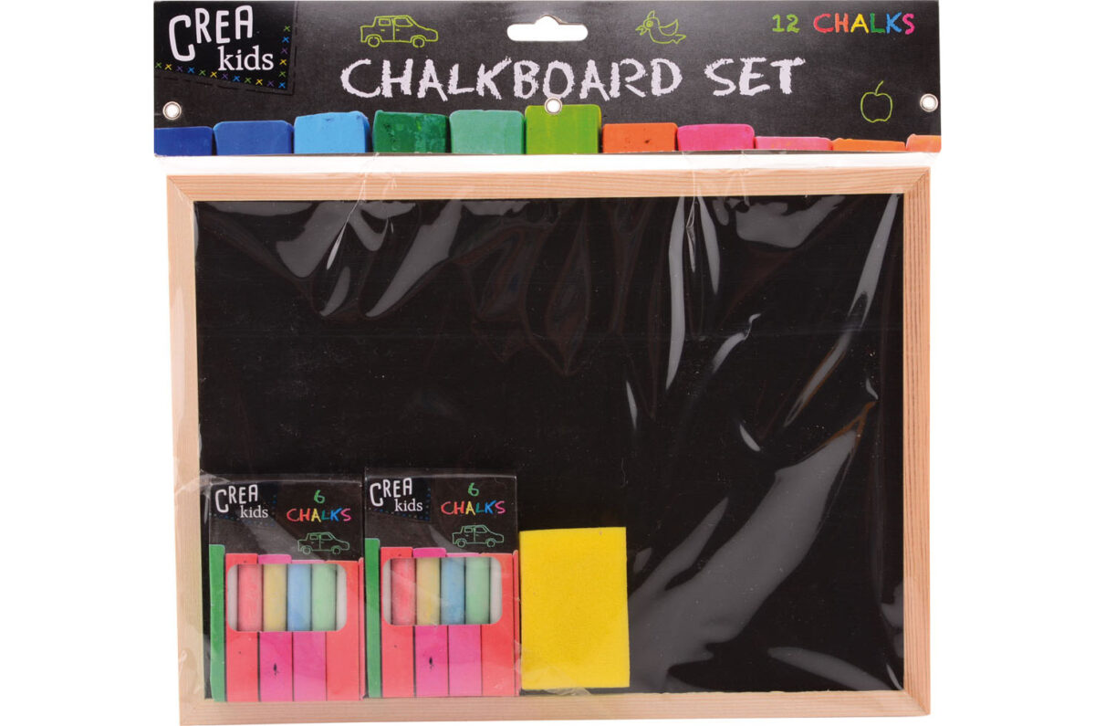 28166 Crea Kids krijtbord 29x21cm met acc.