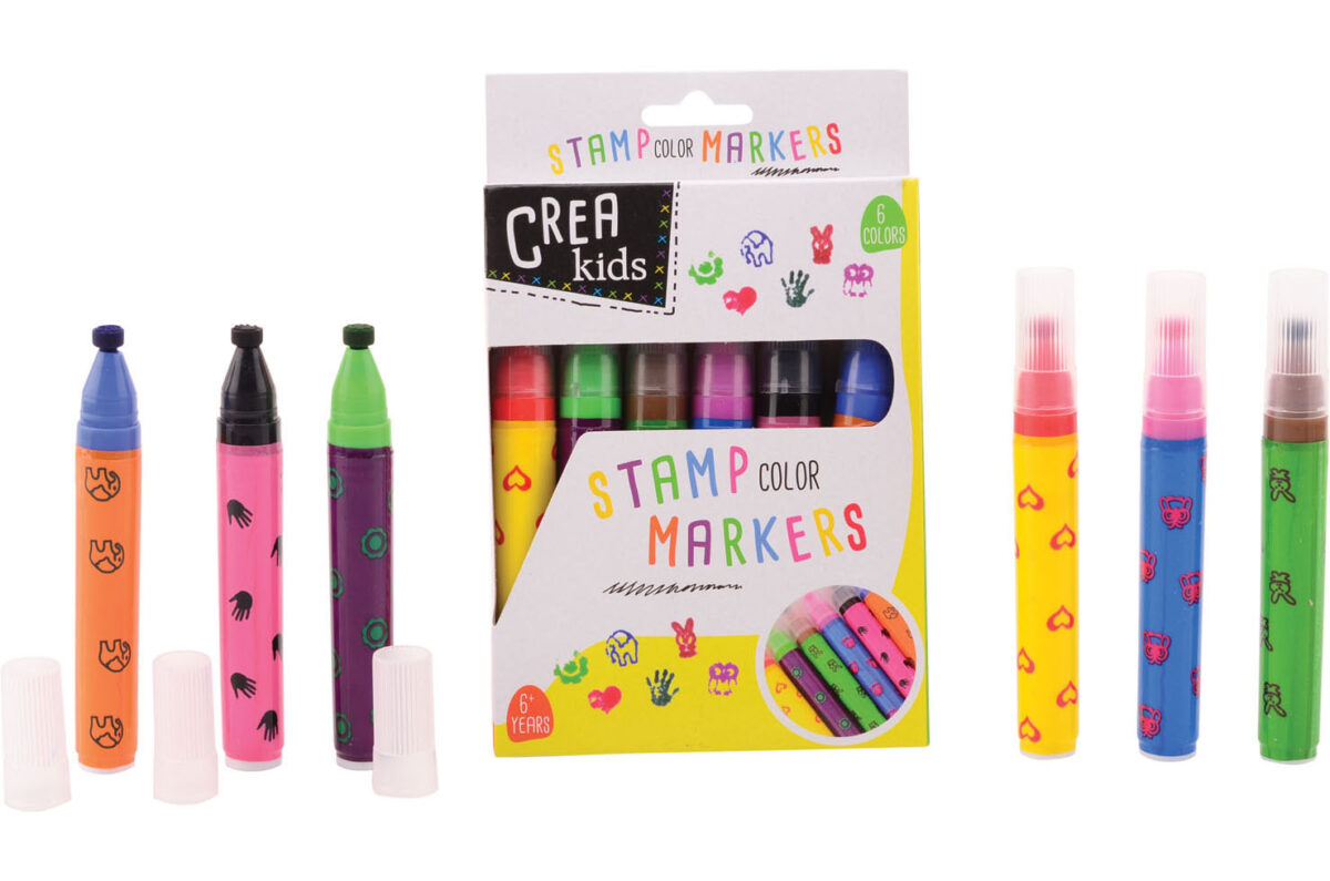 28310 Crea Kids stempel markers 6 stuks in doos