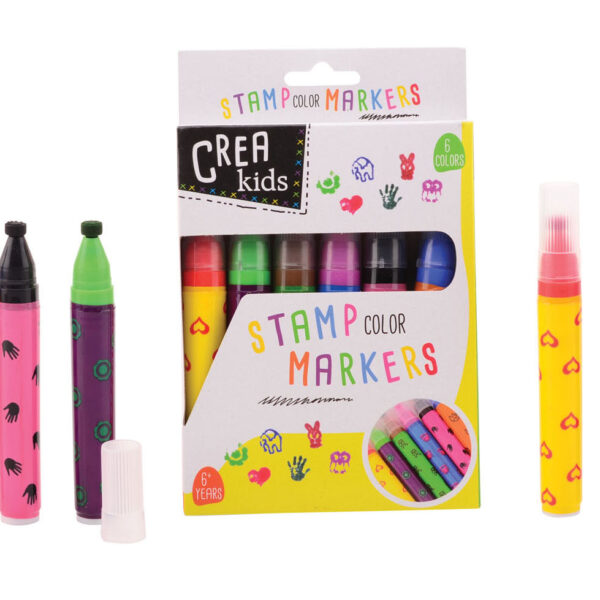 28310 Crea Kids stempel markers 6 stuks in doos