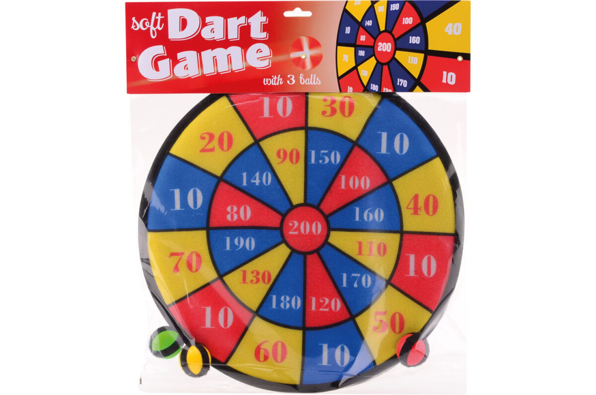 29142 Klitteband dartspel met 3 ballen +/- 36 cm