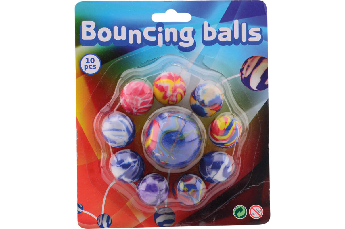 29442 Fun toy 10 stuiterballen op kaart