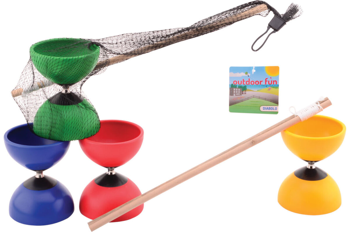 29518 Outdoor Fun diabolo met houten stokjes