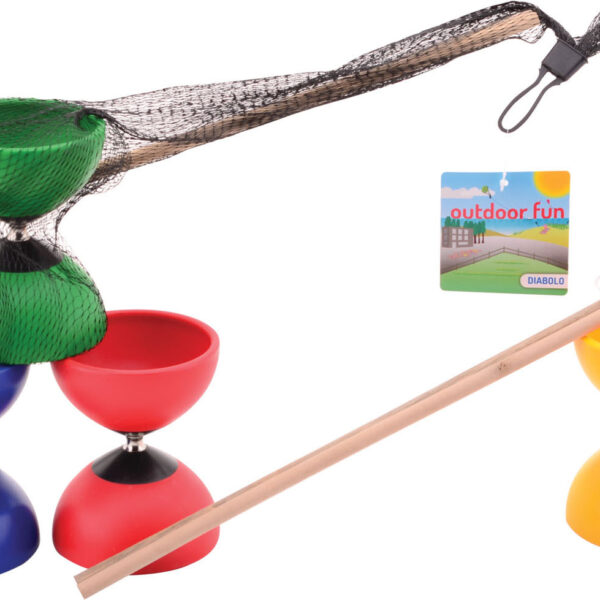 29518 Outdoor Fun diabolo met houten stokjes