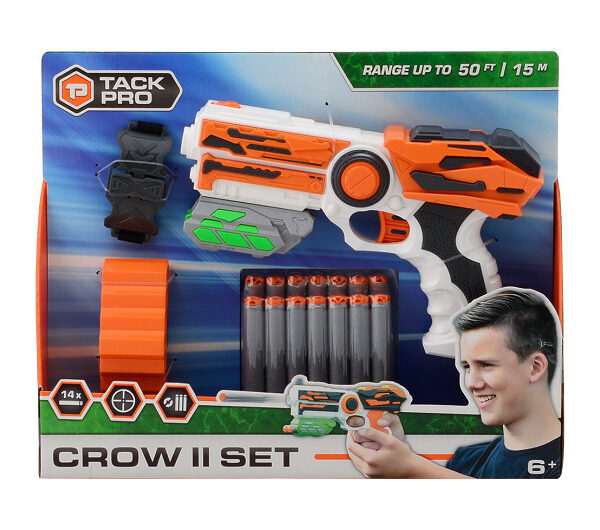 31056 Tack Pro Crow II set met 14 darts en accesoires 23cm