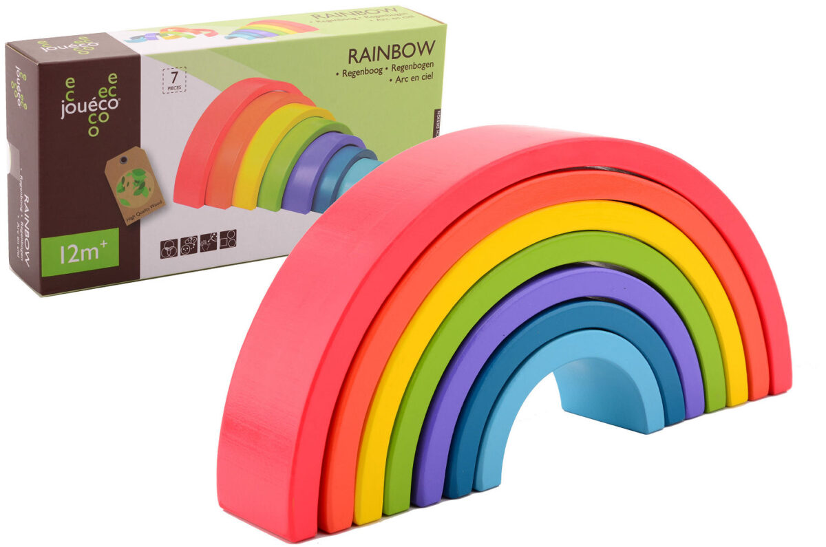 80081 Joueco - Regenboog 7-delig