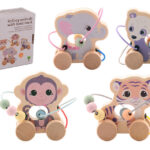 80115 Joueco - The Wildies Family Rollende dieren met kralenbaan