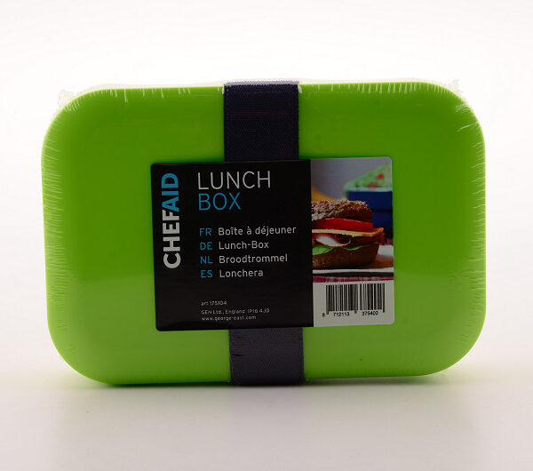 175104 Lunchbox groen ChefAid met elastiek