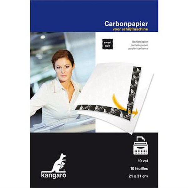 K-7800966 Carbonpapier A4 21x31cm 10 vel zwart