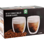 27022140 Dubbelwandig drinkglas set 2 stuks 360ML