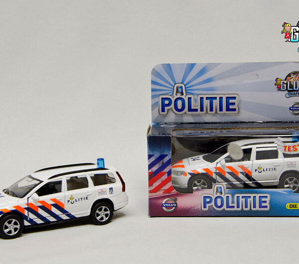 510628 Kids Globe Politie Die Cast pull back Volvo V70 met L/G