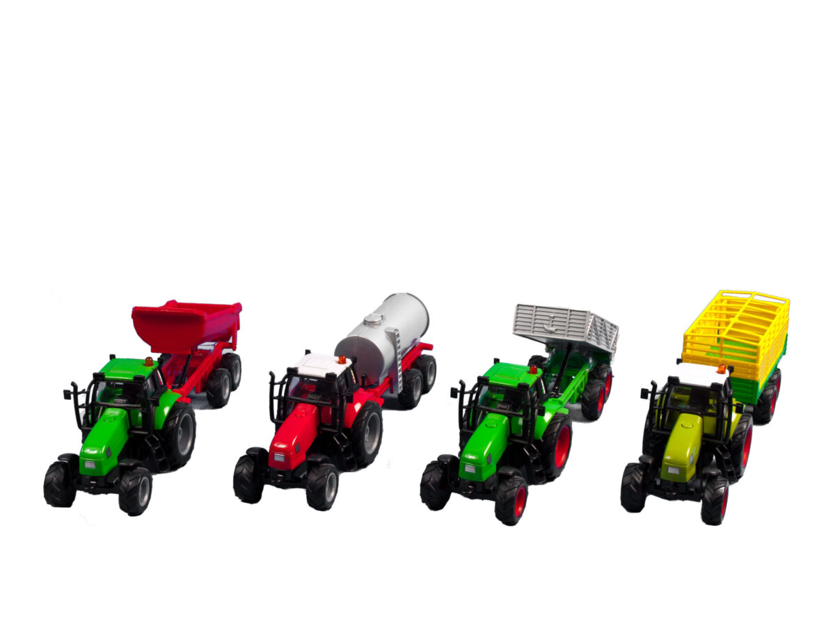 510653 Kids Globe tractor met aanhanger 25cm met L/G