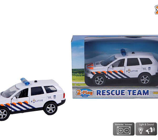 510170 2-Play Politie Die Cast pull back me L/G