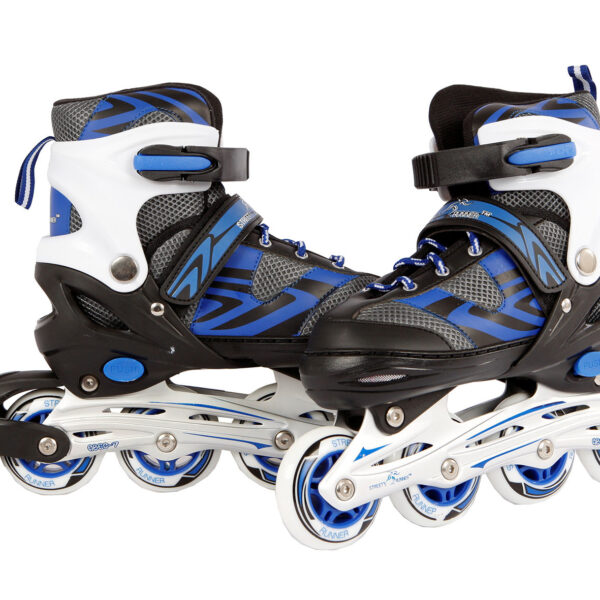 720231 Inline skates blauw/zwart abec7 alu frame verstelbaar 31-34