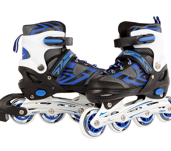 720233 Inline skates blauw/zwart abec7 alu frame verstelbaar 39-42