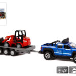 510207 Kids Globe Terreinwagen aanhanger en shovel licht geluid 30c