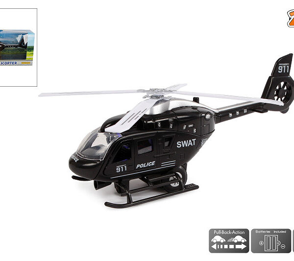 510223 2-Play Helicopter politie USA die cast met licht en geluid