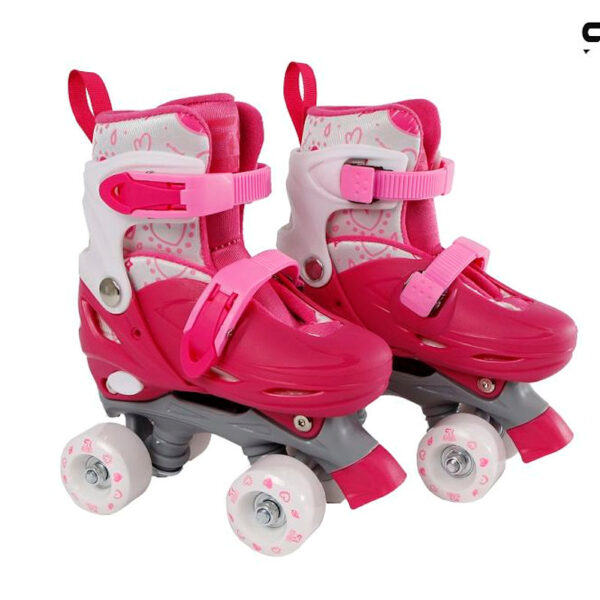 720360 Rolschaatsen roze 608Z alu frame verstelbaar 31-34