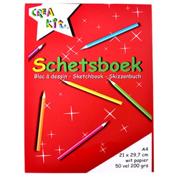 4621 Schetsboek Crea-kit A4 50 vel 200gr