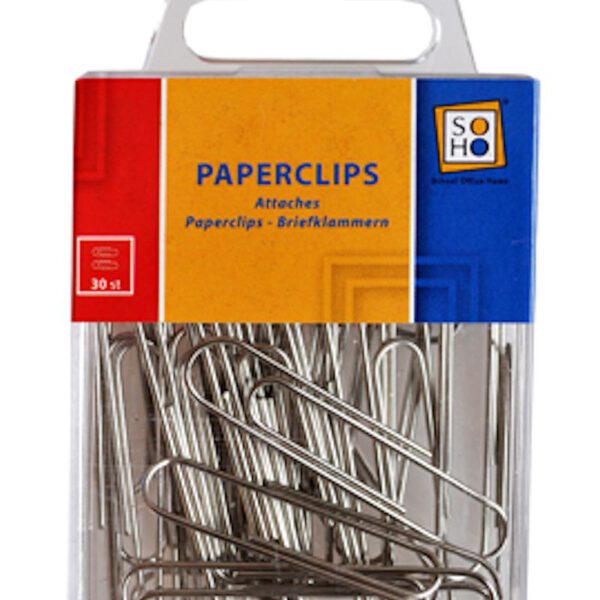 37238 SOHO Paperclips groot zilver 30 stuks