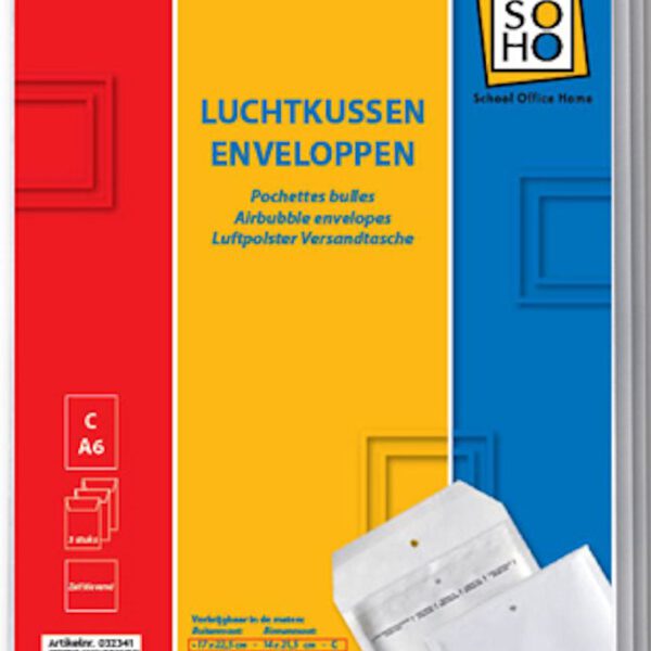 032341 SOHO Envelop luchtkussen C13 A6 3 stuks