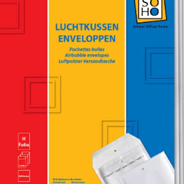 32344 SOHO Envelop luchtkussen H18 folio 3 stuks