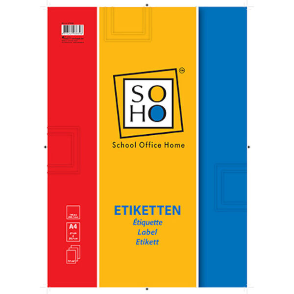 37608 SOHO Etiketten A4 199x289mm 10 vel