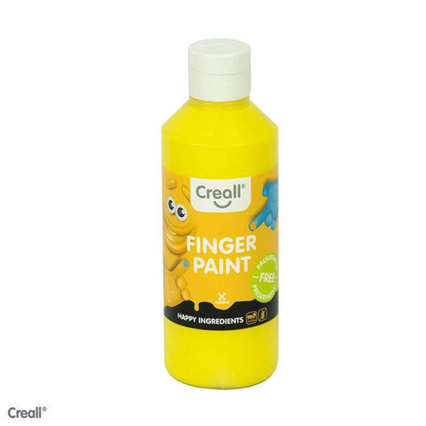 07821 Creall vingerverf fles 250ml geel Happy Ingredients