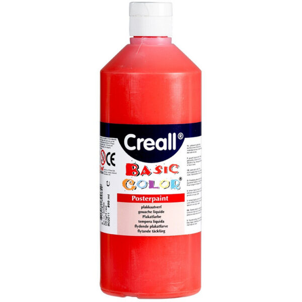 30065 Creall plakkaatverf Basic Color 500ml - Rood