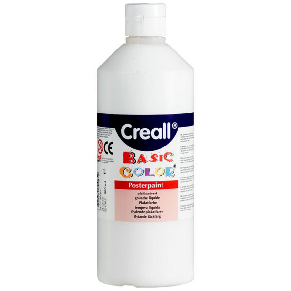 30081 Creall plakkaatverf Basic Color 500ml - Wit