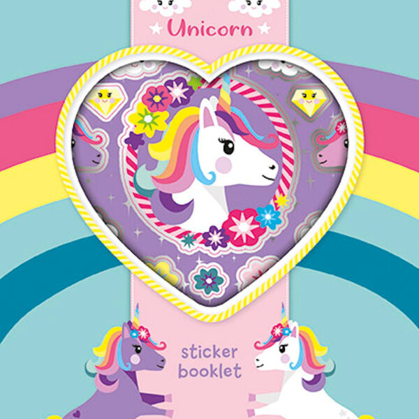 071117 Totum Unicorn Stickerbook 4 Sheets 200 stickers