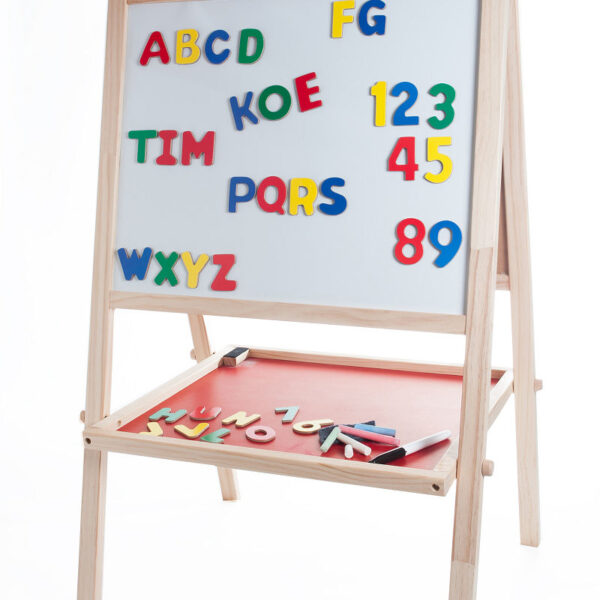 605001 Schoolbord - whiteboard hout 88 x 54 x 43cm