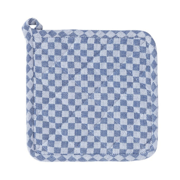 7058GGHN01 LM Pannenlap 20x20cm - blauwe ruit