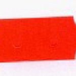 2612021 Etiket 2612 fluor rood permanent 6 rol a 1500 stuks