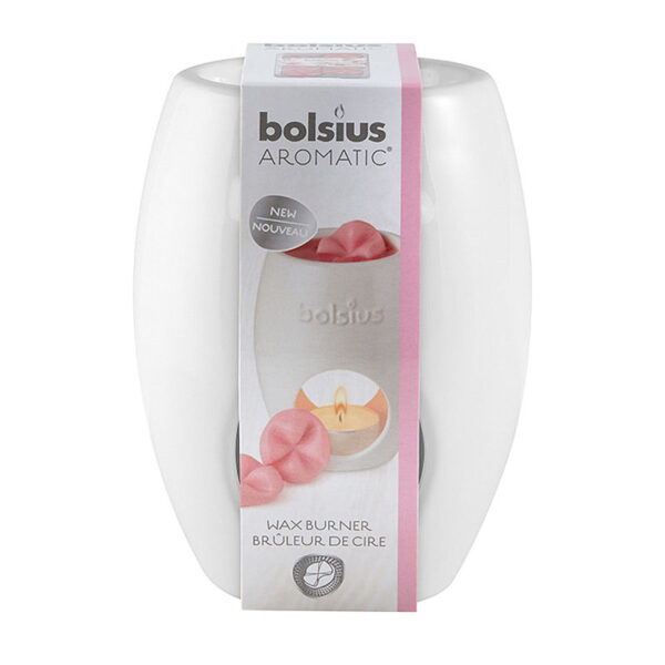 102990190302 Bolsius Aromatic brander Ellips wit