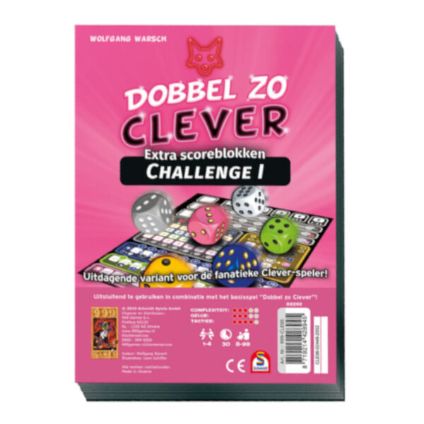 999-CLE06 Scoreblok Dobbel zo Clever Challenge