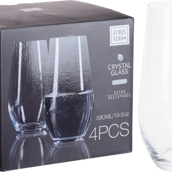 SR4000010 Atmos Fera Kristal waterglas 580ml 4 stuks