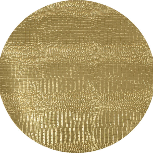 AAE324800 Placemat rond 38cm Goud Slangenprint
