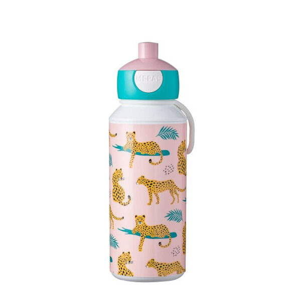 107410065388 Mepal drinkfles pop-up campus 400 ml - leopard