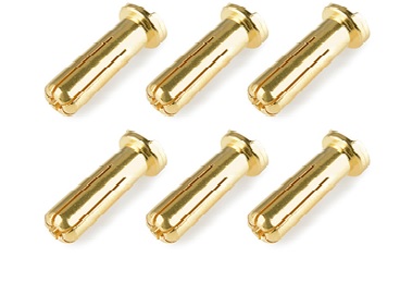 C-50151 - Team Corally - Bullit Connector 4.0mm - Male - Solid T (2 Stuks ) *