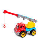 Sun Fun kraanwagen 36x20x21cm rood geel