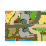 Kids Globe speelkleed boerderij XXL 100x150cm