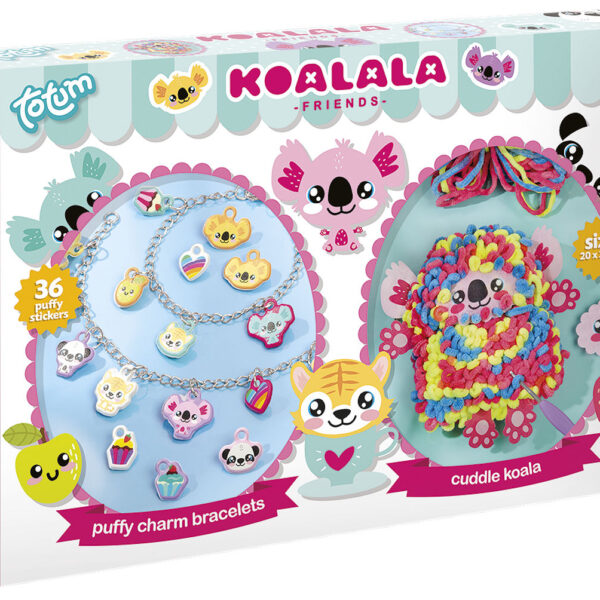 Totum 2IN1 KOALALA Puffy charm bracelets and cuddle pillow