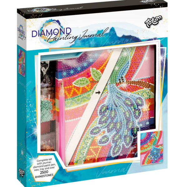 Totum Diamond Paint Notebook Peacock Large