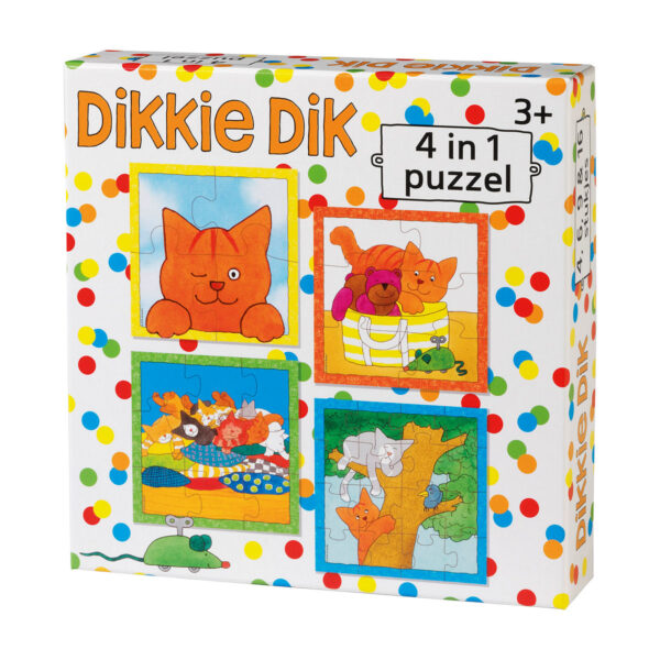 Bambolino Dikkie Dik 4 in1 Puzzel