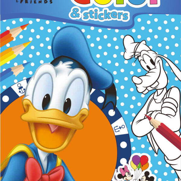 Walt Disney Color en Stickers Mickey and Friends